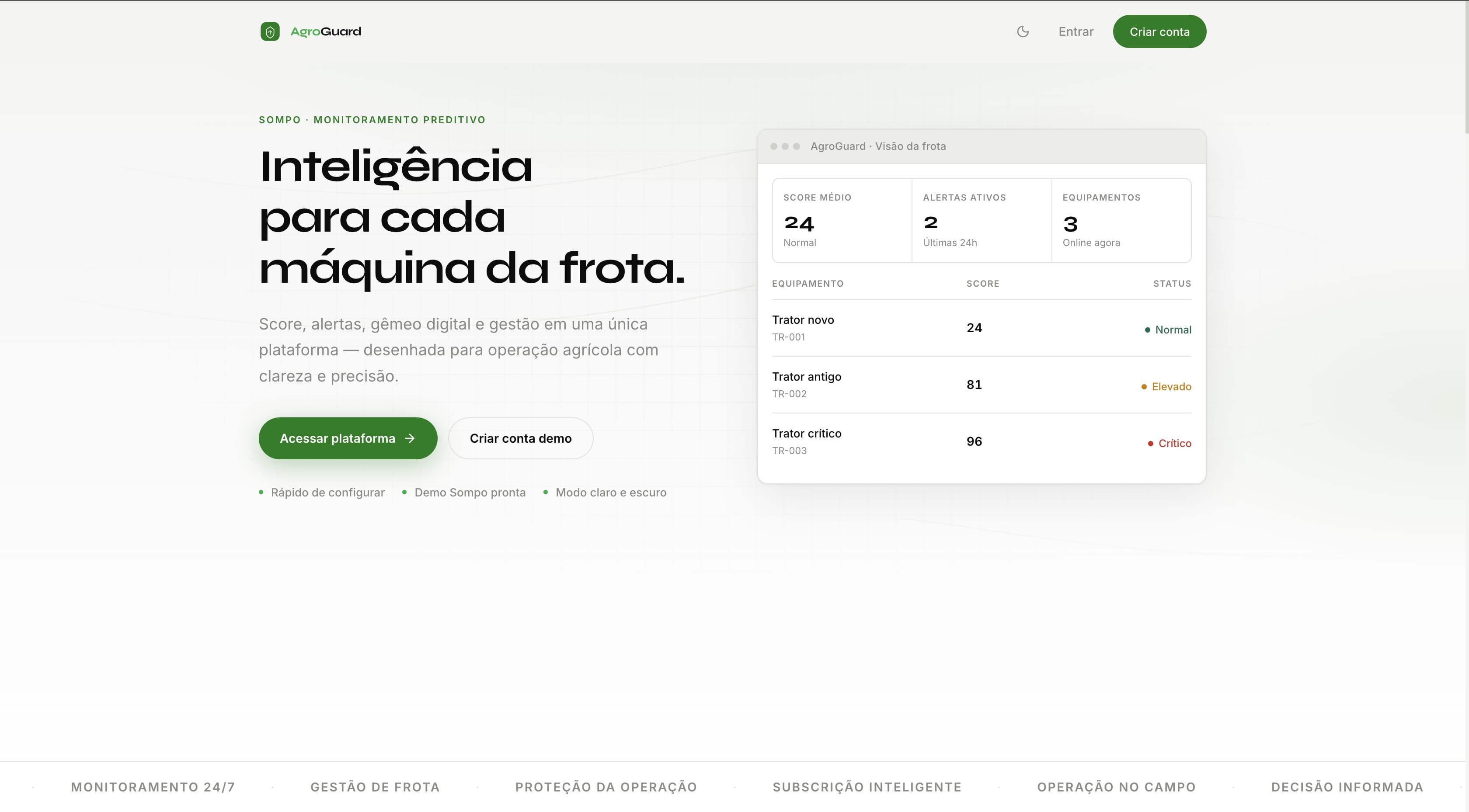 Interface do AgroGuard