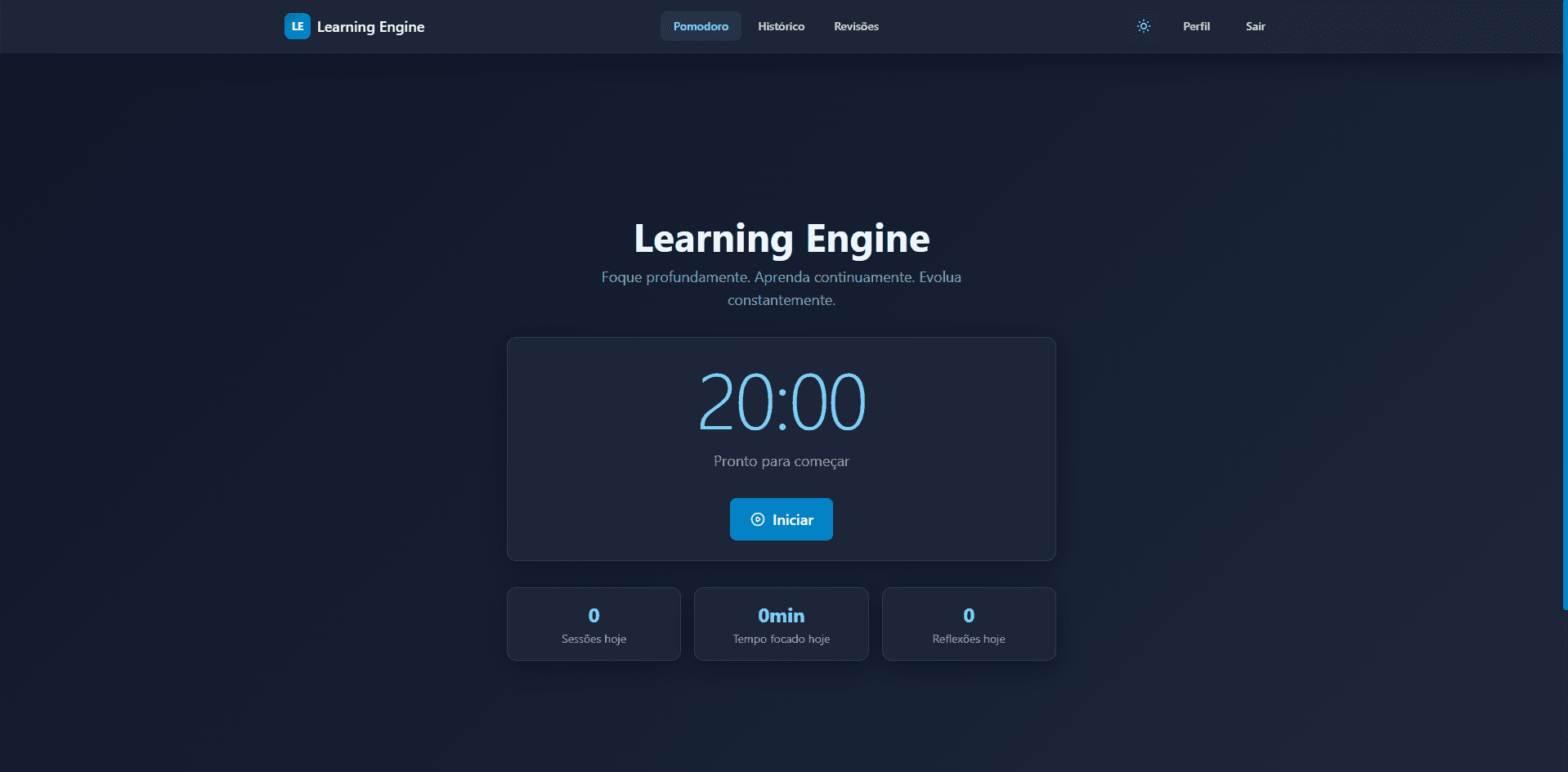 Learning Engine - Plataforma de Estudos
