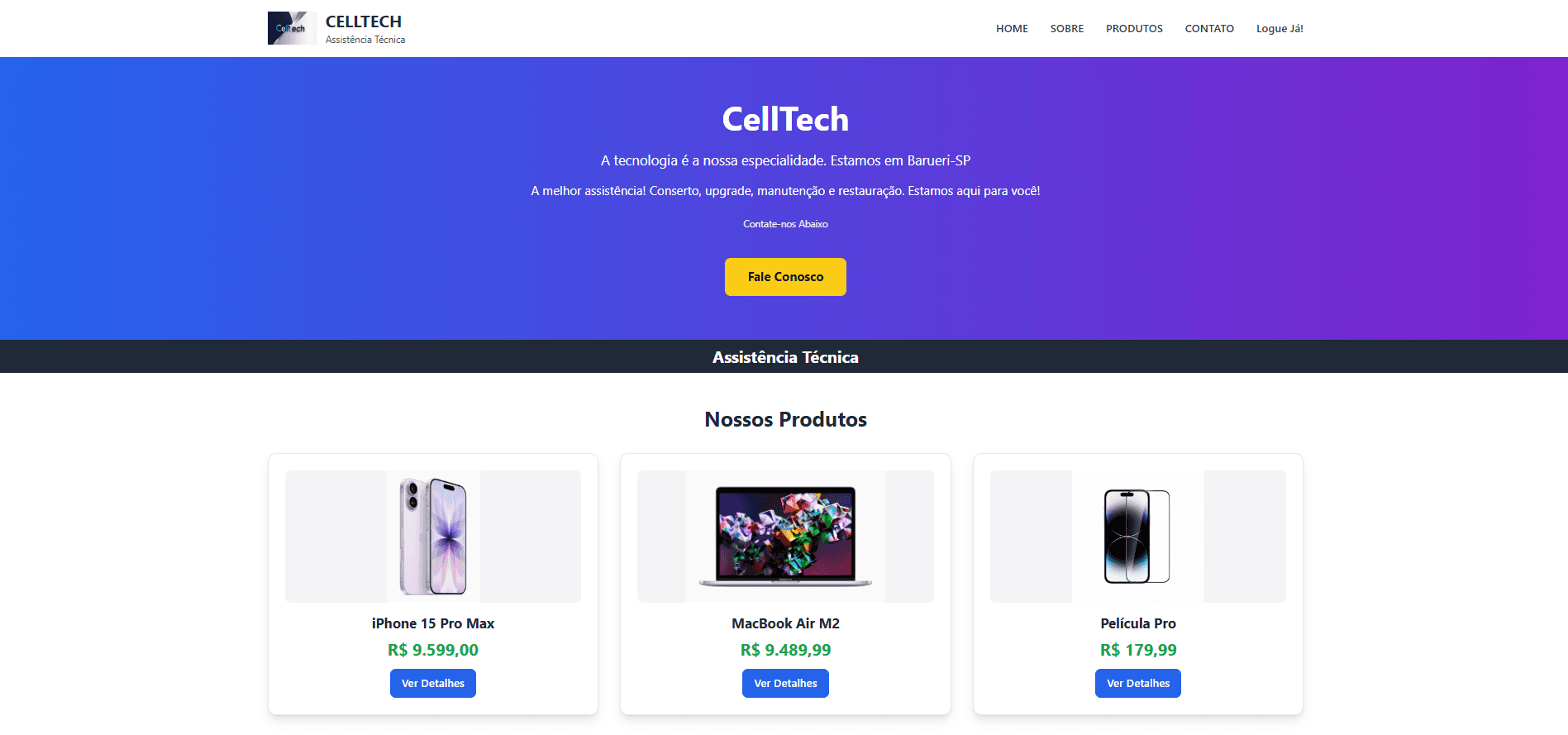 Teccel - Website Institucional